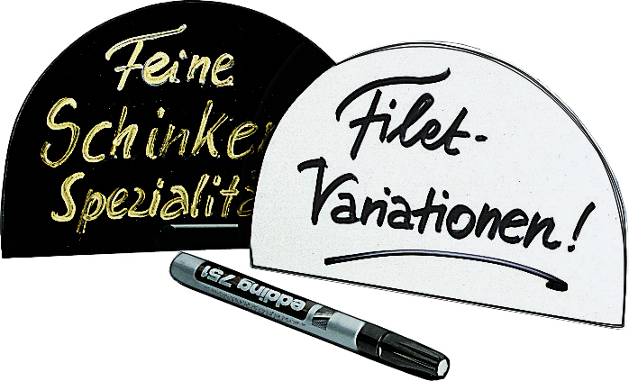 Acryl Buffetschilder Variante: schwarz