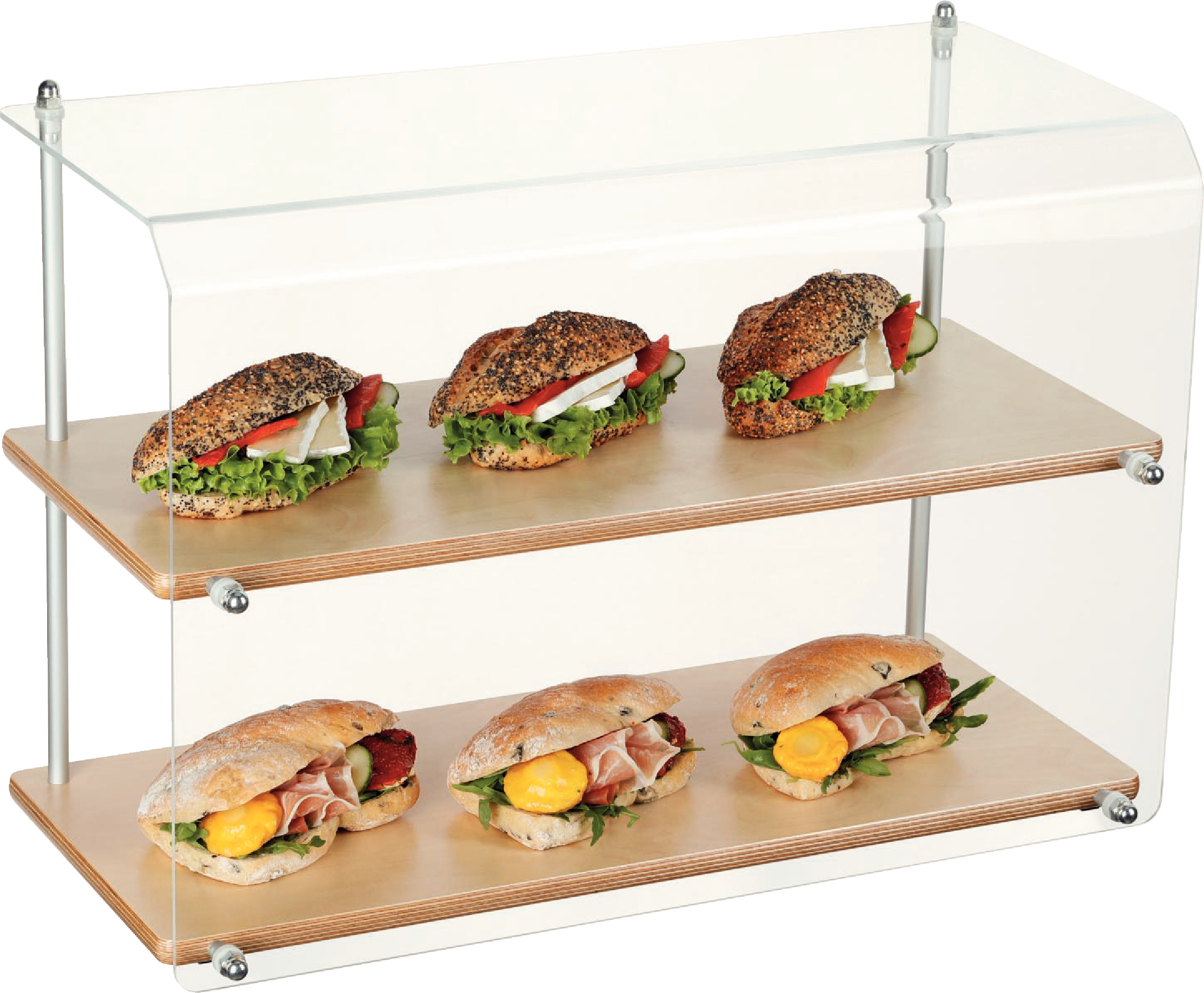 2-stufiges Thekendisplay