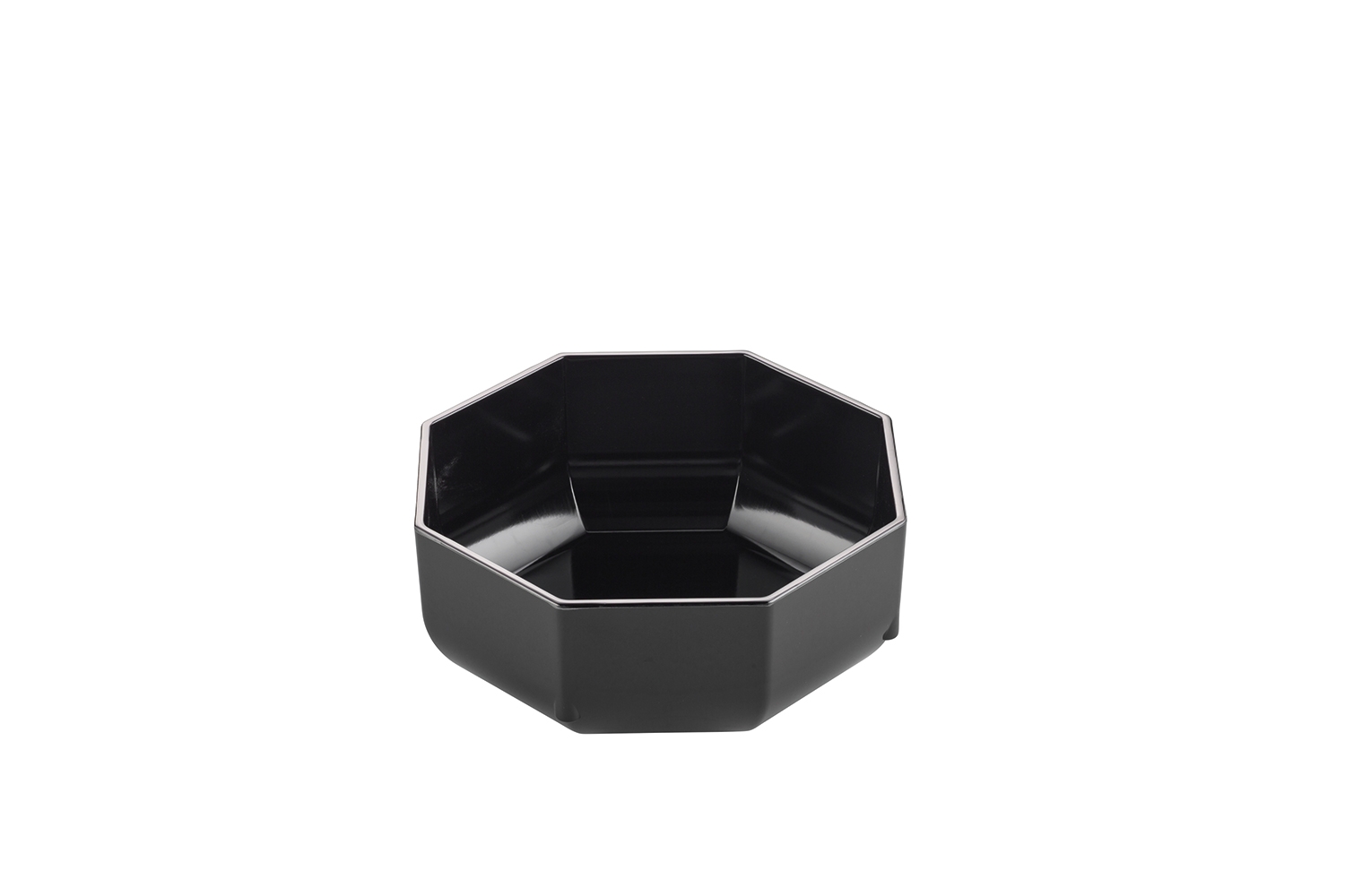 Melamin Thekenschale 8-eck Variante: Gr. in cm Ø 19,5 / Inhalt 1,5 l / Farbe Schwarz