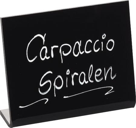 Acryl-Buffetschilder L-Aufsteller Variante: 8,5 cm x 11,5 cm