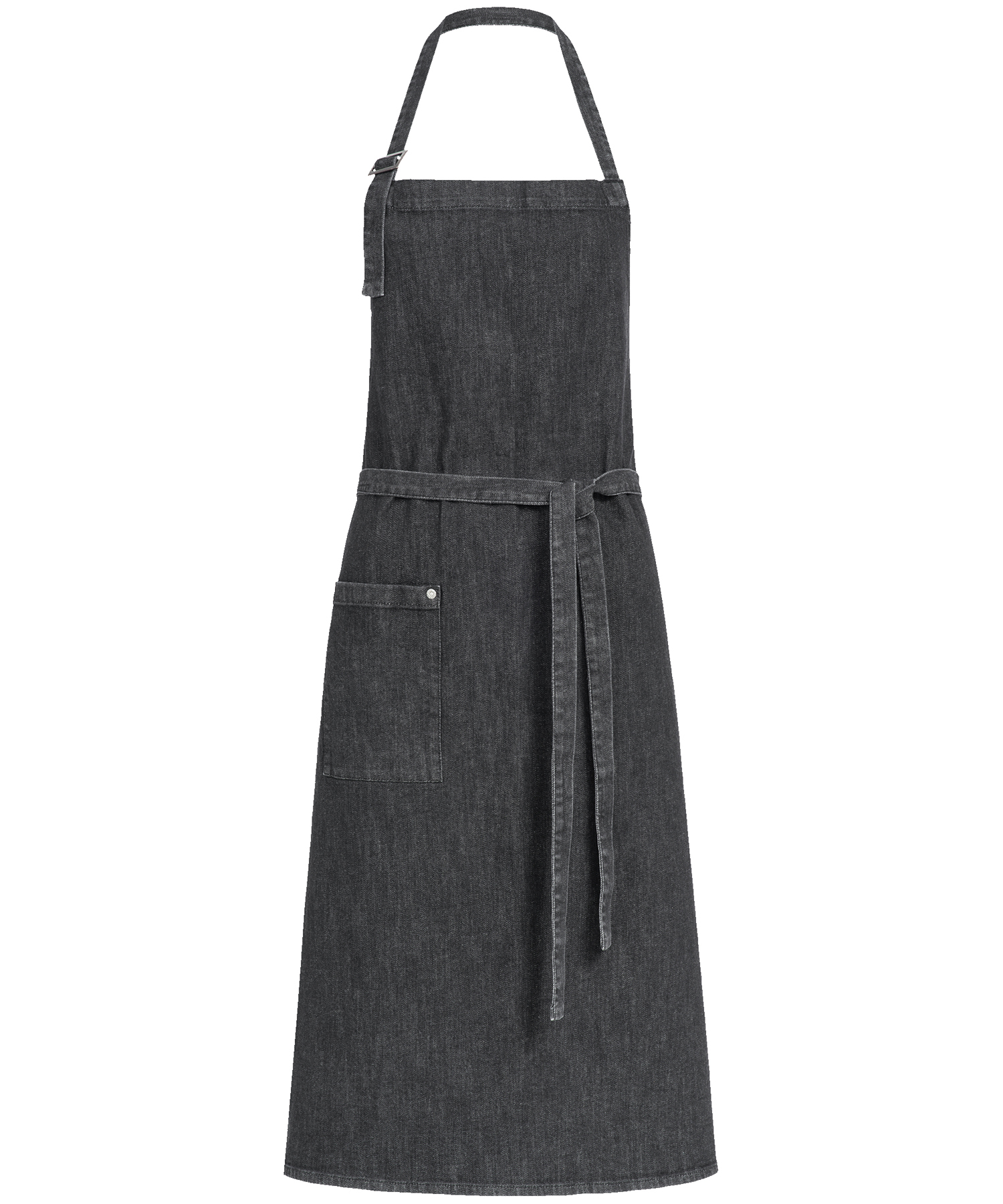 Jeans Latzschürze 100 x 80 cm 'Black Denim