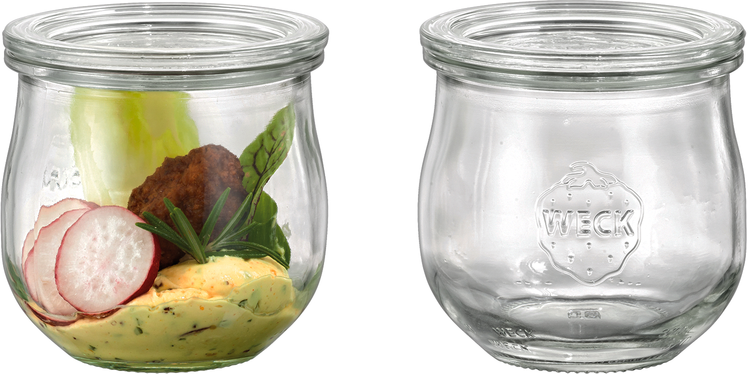 Weckglas Tulpen-Form Ø 8cm, 8,5 cm/ 370 ml