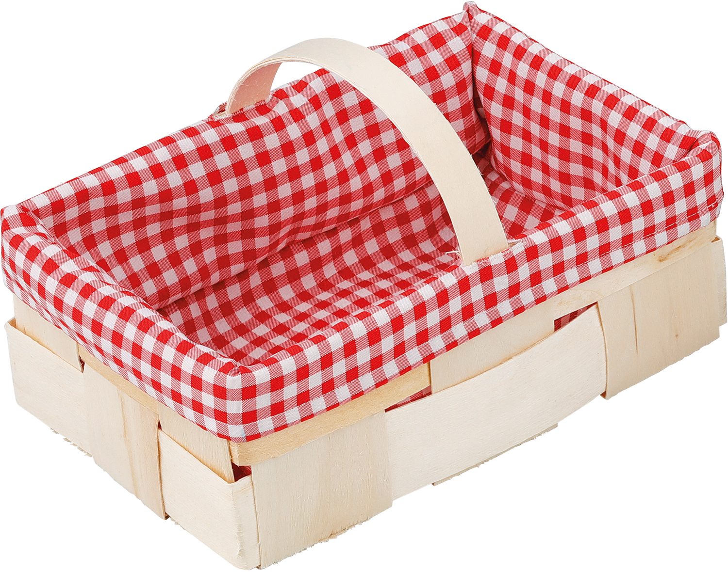 Geschenkkorb / Natur/Rot