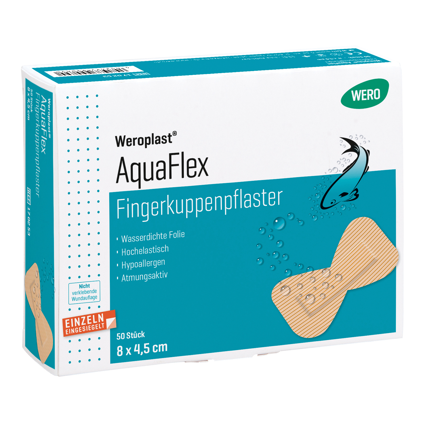 AquaFlex-Fingerspitzenpflaster, 8 x 4,5 cm