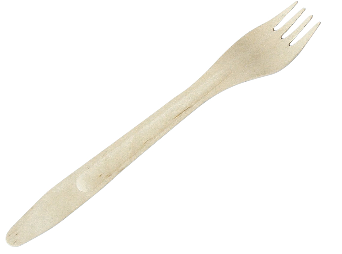 Einwegbesteck Birke Gabel, 16,5 cm