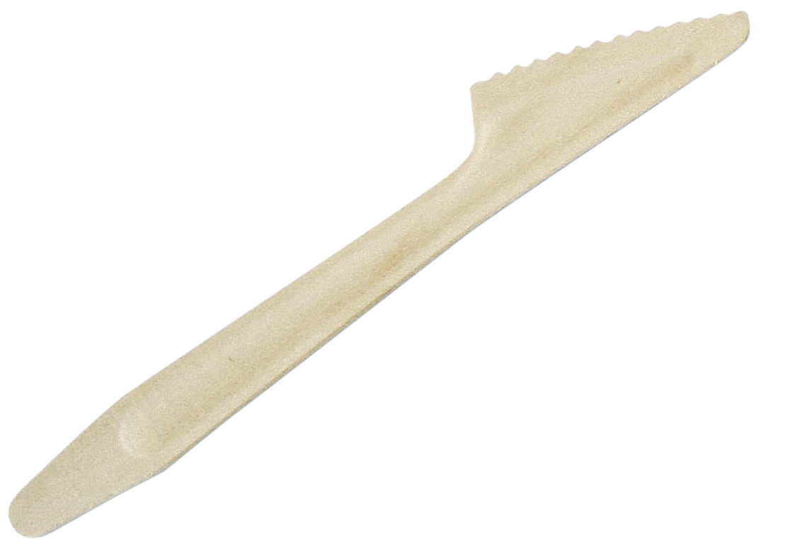 Einwegbesteck Birke / Messer, 16,5 cm