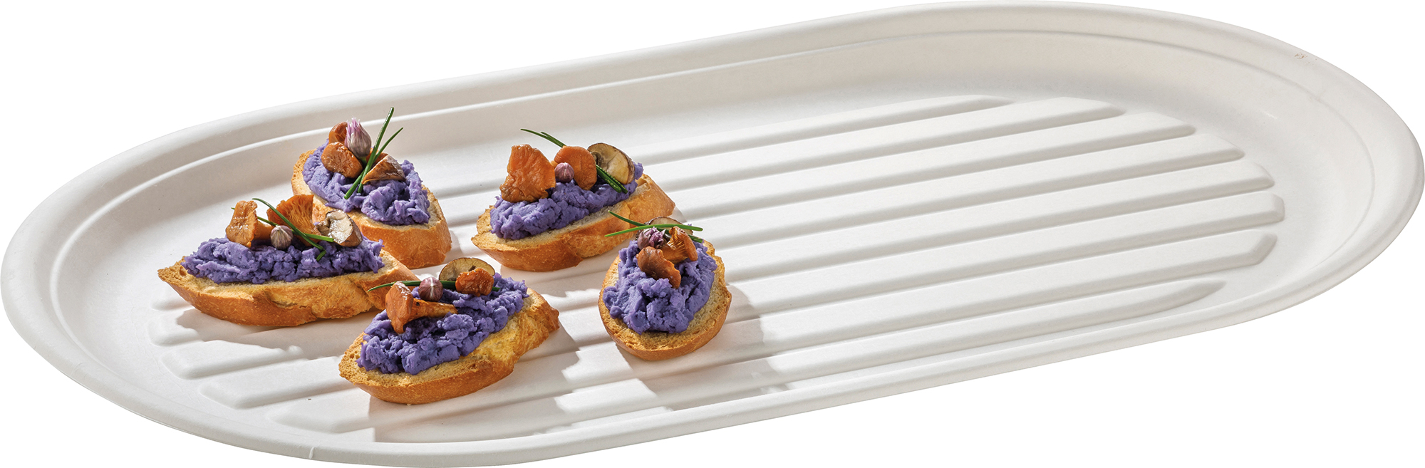 Party-Platte Einweg | Oval, 55 x 32