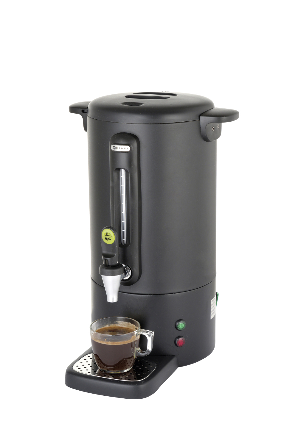 KAFFEE-PERKOLATORSYSTEM EDELSTAHL SCHWARZ 7L | Größe 30,7 cm x 33 cm x Höhe 45 cm