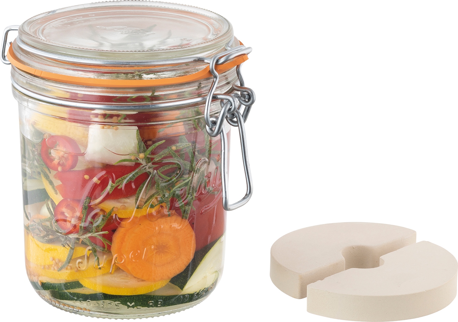 Starter Set Fermentieren, 4 Gläser | Ø 10 cm, H: 13 cm / 750 ml	