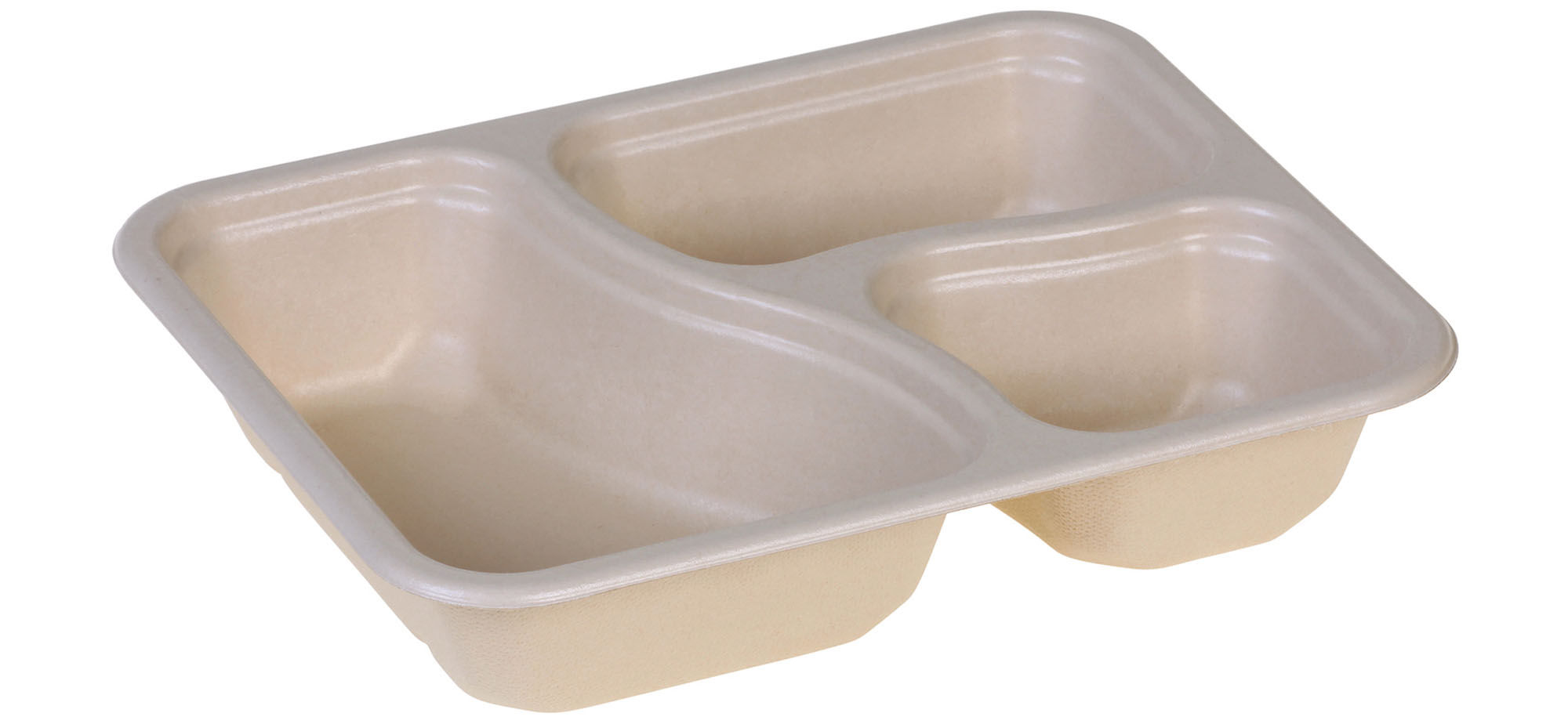 Zuckerrohr Menüschalen | 3-teilig, 400 / 220 / 150 ml