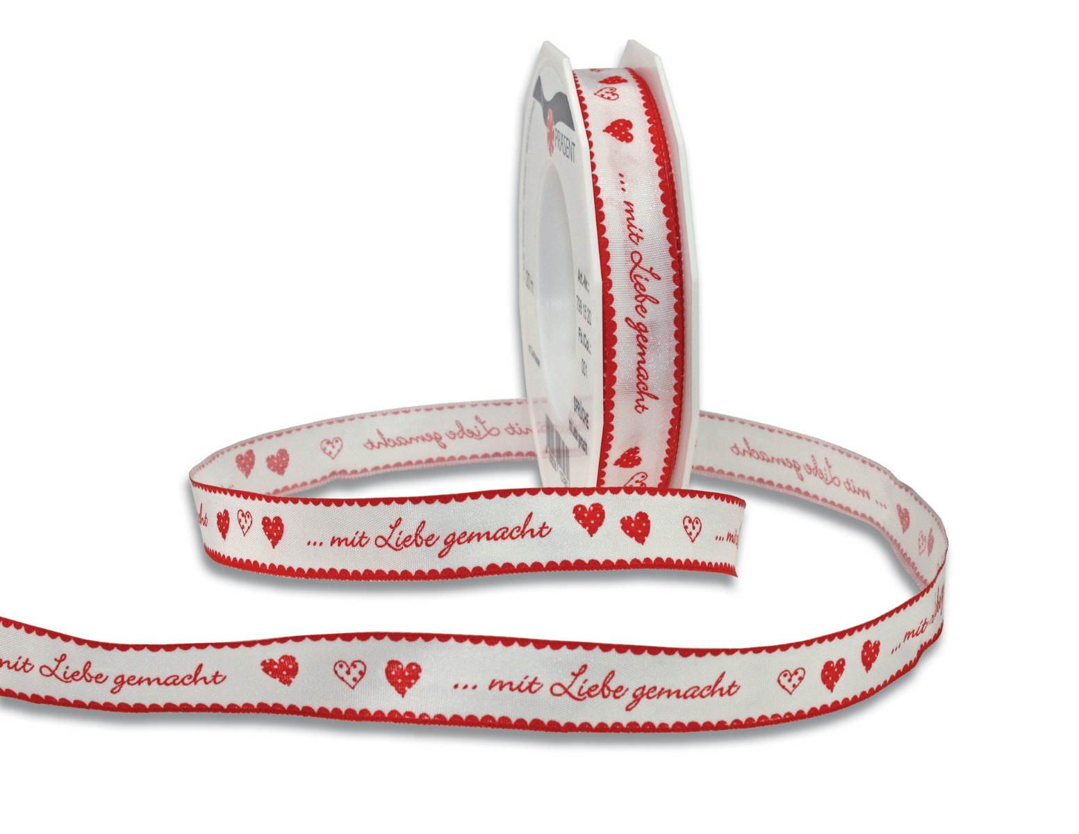 Satinband 'Mit Liebe gemacht'