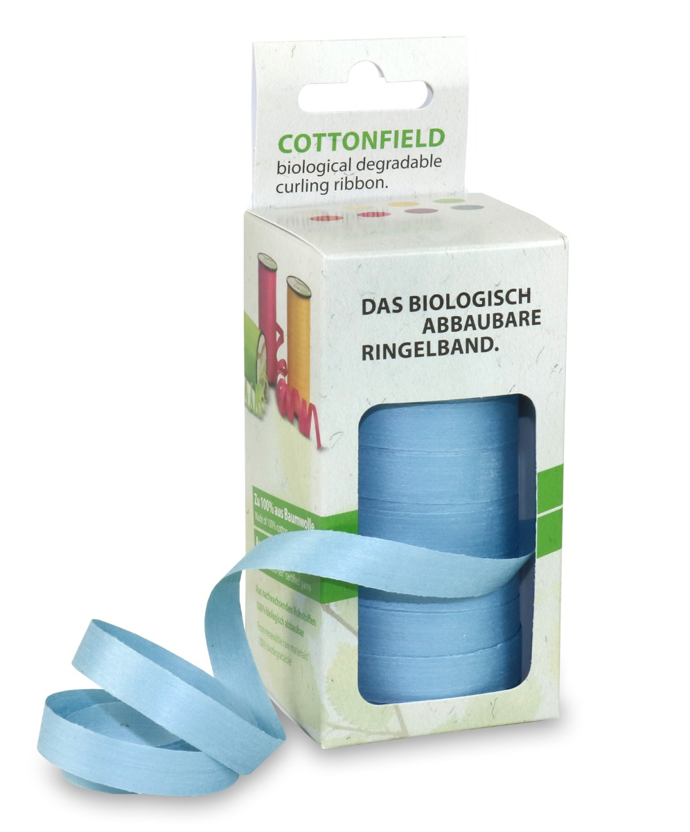 Ringelband „Cottonfield“ / Hellblau