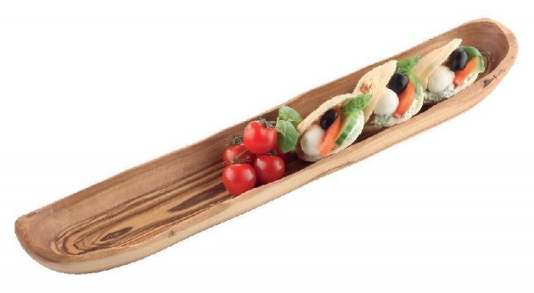 Olivenholz Baguetteschale, Gr. ca. 46 x 8 cm