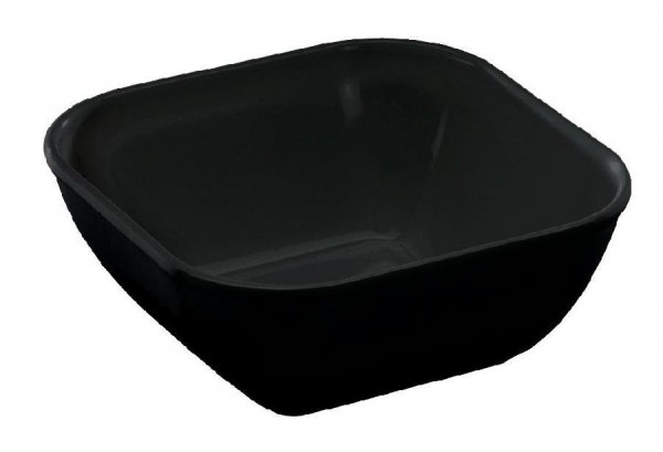 Melamin Thekenschale Variante: Gr. in cm 15,6 x 15,6 x 6,5 / Inhalt 1,0 l / Farbe Schwarz