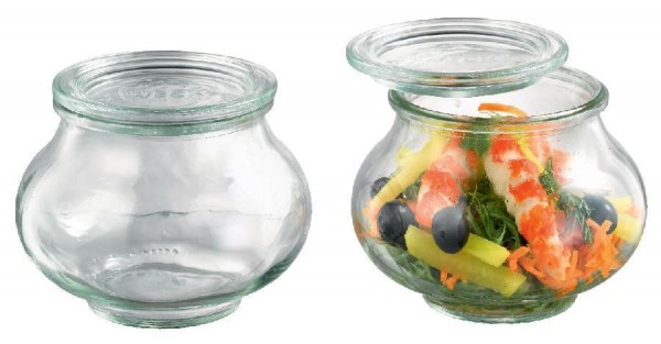 Weckglas 1/2 l Schmuck-Form, Inhalt 560 ml / Ø/H cm 8/ 8,8