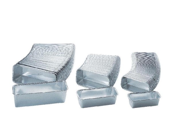 Aluschalen Variante: Leberkäse Schale / 18,9 x 8,6 x 5 / 540 ml