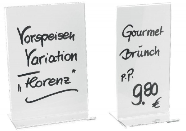 Tischaufsteller Variante: A5: 15 x 21,5 cm