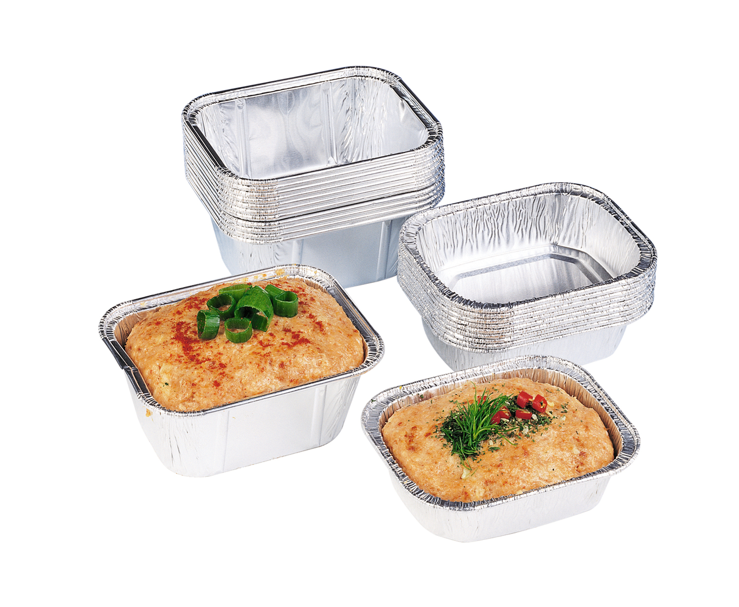 Aluschalen Variante: Portionsschale / 11,4 x 8,9 x 4,15 / 250 ml