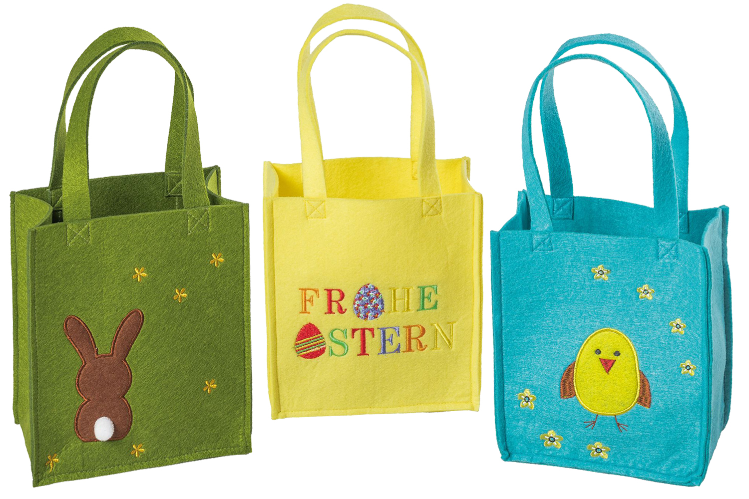 3er-Set Filztasche Ostern